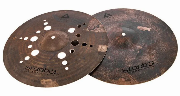 Istanbul Agop 15" Xist Dark ION Hi-Hat, su sfondo neutro, photo 2