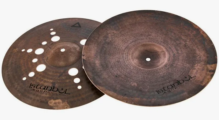 Istanbul Agop 15" Xist Dark ION Hi-Hat, vista dall'alto, photo 3