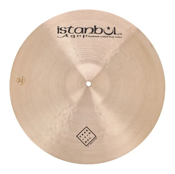 Istanbul Agop 17" Traditional Dark Hi-Hat, vista di tre quarti, photo 4