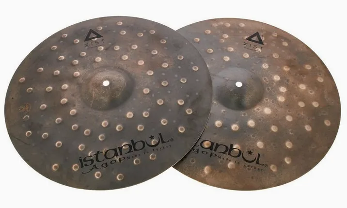 Istanbul Agop 17" Xist Dry Dark Hi-Hat, vista dall'alto, photo 2