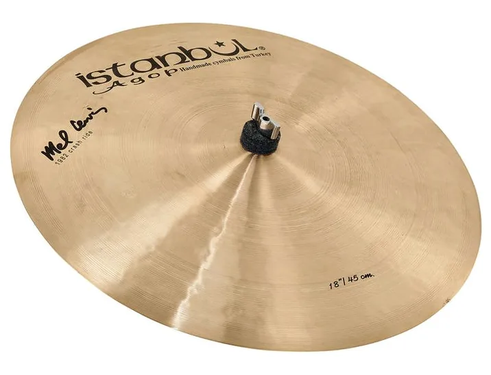 Istanbul Agop 18" Mel Lewis Sign. 1982 Crash, su sfondo neutro