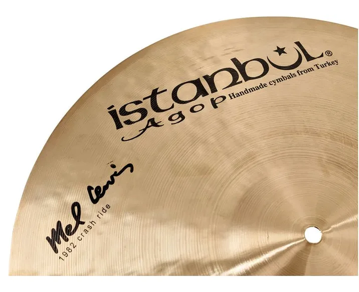 Istanbul Agop 18" Mel Lewis Sign. 1982 Crash, su sfondo neutro, photo 3