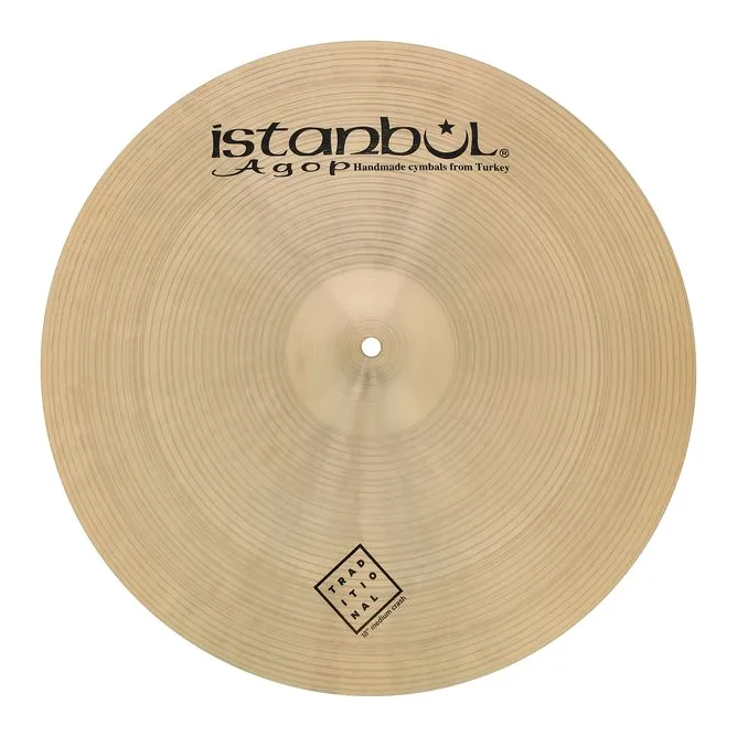 Istanbul Agop 18" Traditional Medium Crash, vista frontale, photo 2