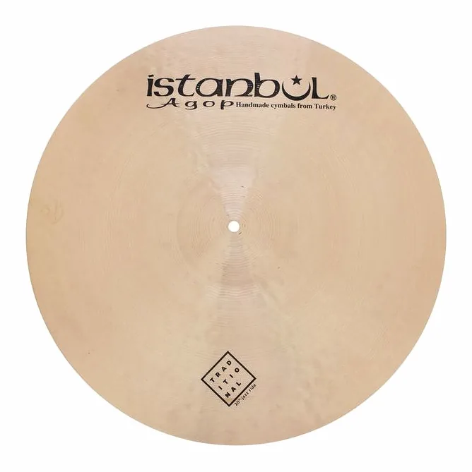 Istanbul Agop 20" Traditional Jazz Ride, su sfondo neutro, photo 2