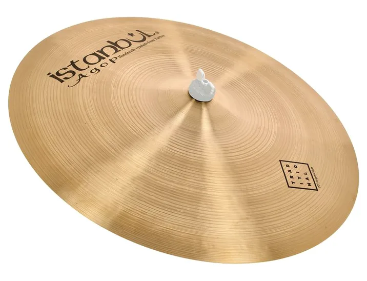 Istanbul Agop 20" Traditional Original Ride, di fronte su sfondo neutro