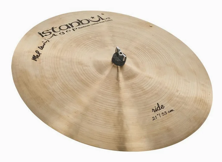 Istanbul Agop 21" Mel Lewis Signature Ride, di fronte su sfondo neutro