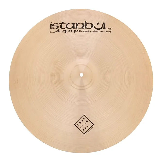 Istanbul Agop 21" Traditional Medium Ride, su sfondo neutro, photo 2