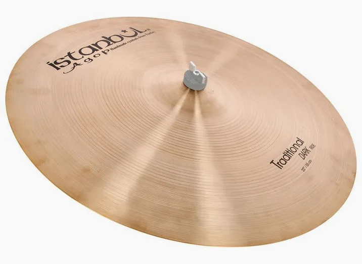 Istanbul Agop 22" Traditional Dark Ride, vista frontale