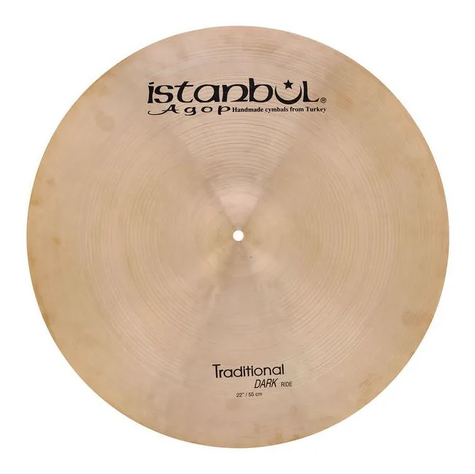 Istanbul Agop 22" Traditional Dark Ride, vista dall'alto, photo 2