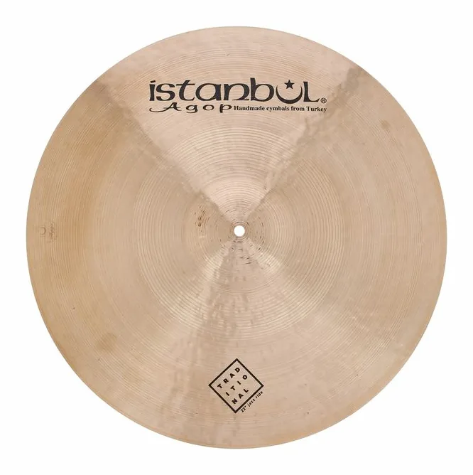 Istanbul Agop 22" Traditional Jazz Med. Ride, vista di tre quarti, photo 2