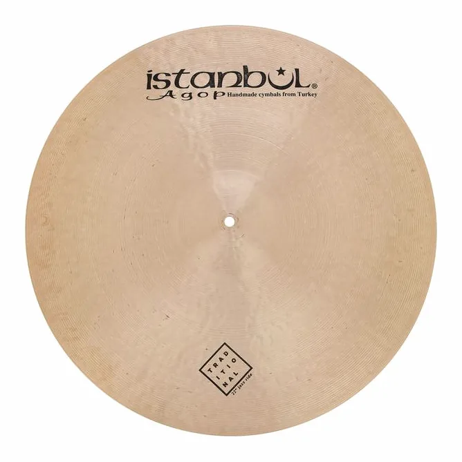 Istanbul Agop 22" Traditional Jazz Ride, vista di lato, photo 2