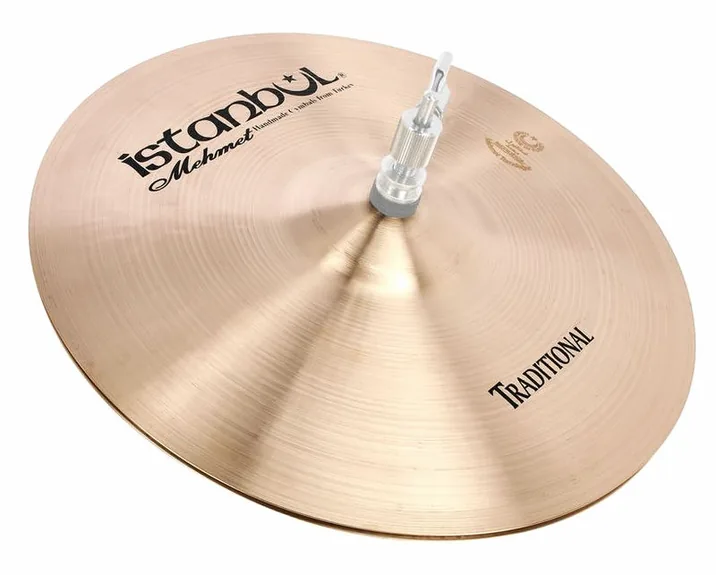 Istanbul Mehmet 13" Light Hi-Hat Traditional, di fronte su sfondo neutro