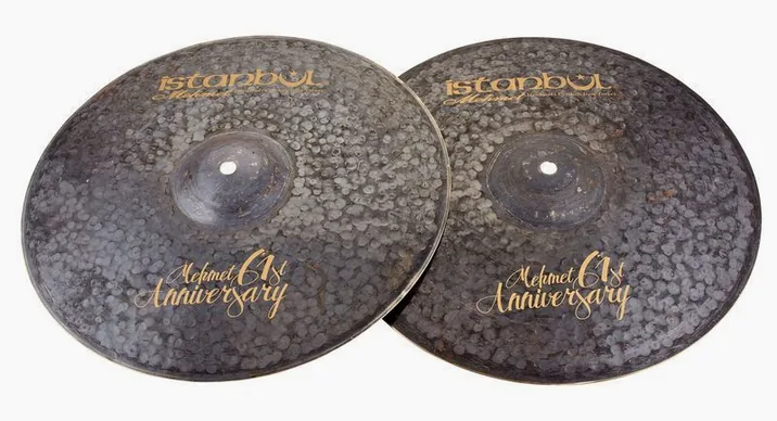 Istanbul Mehmet 14" 61st Vintage Hi-Hat, vista frontale, photo 2