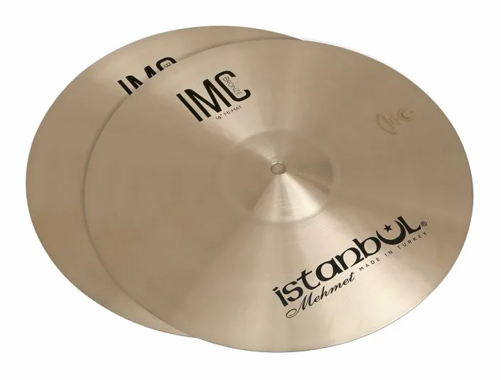 Istanbul Mehmet 14" Hi-Hat IMC Natural, di fronte su sfondo neutro