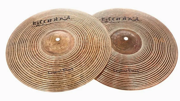 Istanbul Mehmet 14" Hi-Hat Legend Dark Series, vista di lato, photo 2