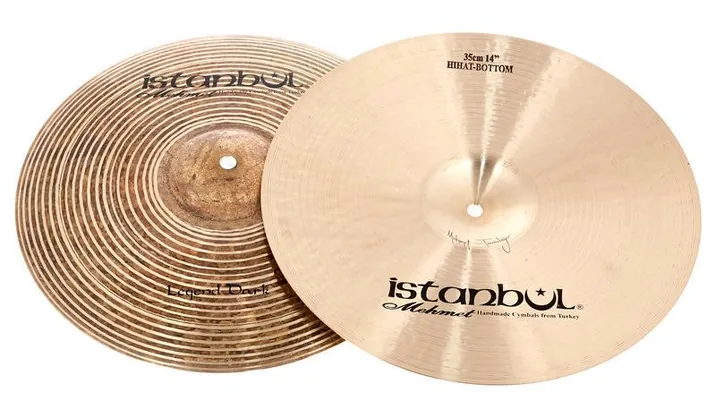 Istanbul Mehmet 14" Hi-Hat Legend Dark Series, vista di lato, photo 3
