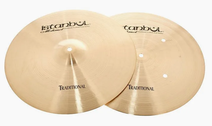 Istanbul Mehmet 15" Flat B Hole Hi-Hat Tradit., vista di tre quarti, photo 2