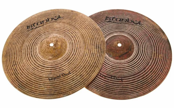 Istanbul Mehmet 15" Hi-Hat Legend Dark Series, vista frontale, photo 2
