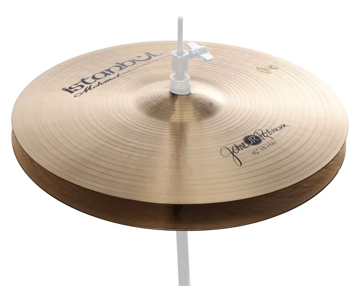 Istanbul Mehmet 15" John Robinson Hi-Hat, di fronte su sfondo neutro