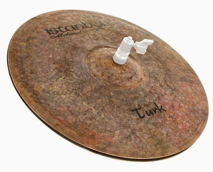 Istanbul Mehmet 15" Medium Hi-Hat Turk Series, di fronte su sfondo neutro