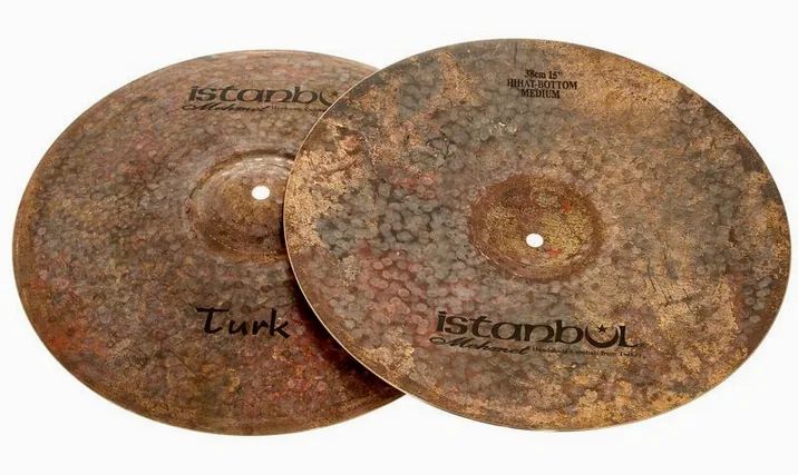 Istanbul Mehmet 15" Medium Hi-Hat Turk Series, vista di lato, photo 3