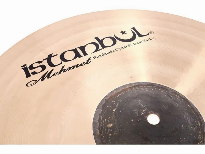 Istanbul Mehmet 18" Black Bell Crash, vista di tre quarti, photo 4