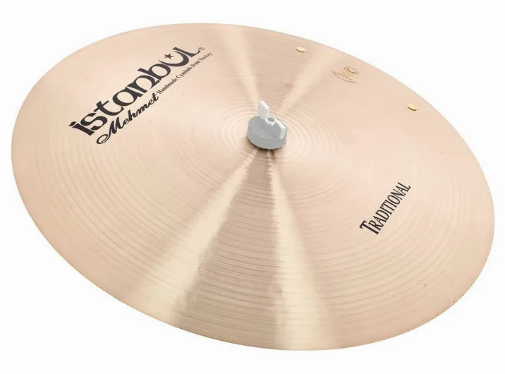 Istanbul Mehmet 18" Sizzle Flat Ride Tradition, vista frontale