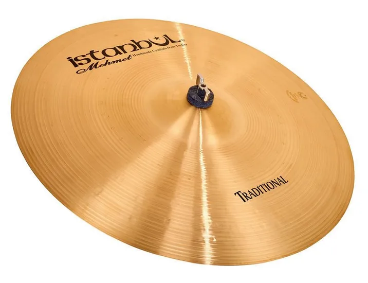 Istanbul Mehmet 19" Dark Crash Traditional, di fronte su sfondo neutro