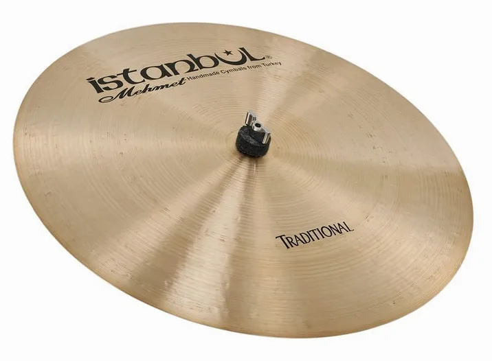 Istanbul Mehmet 20" Sizzle Flat Ride Tradition, di fronte su sfondo neutro