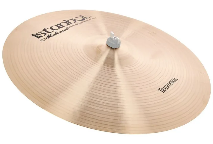 Istanbul Mehmet 22" Original Ride Traditional, di fronte su sfondo neutro