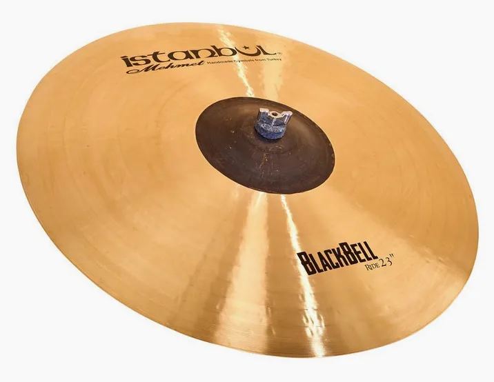 Istanbul Mehmet 23" Black Bell Ride, di fronte su sfondo neutro
