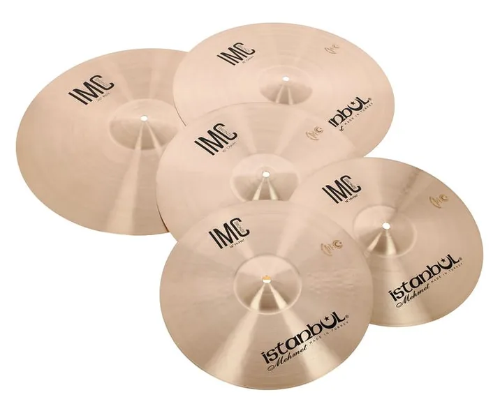 Istanbul Mehmet IMC 4pcs Cymbal Set Natural, di fronte su sfondo neutro