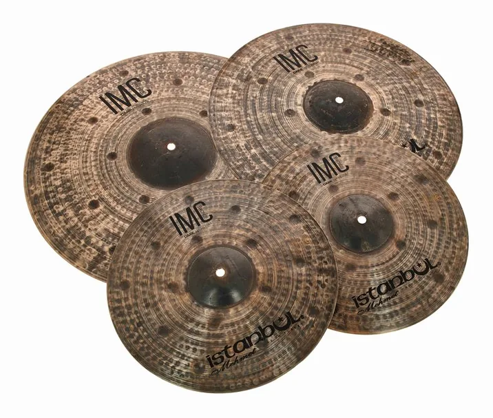 Istanbul Mehmet IMC Dark 3pcs Cymbal Set, su sfondo neutro