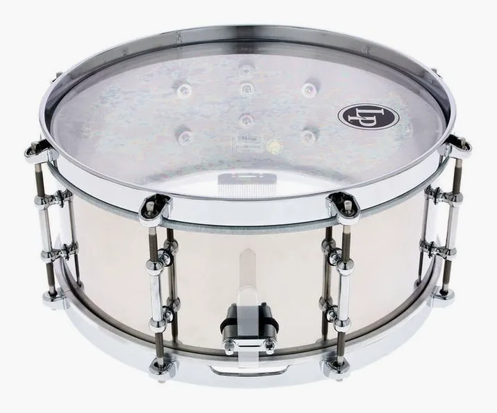 LP 13"x5,5" Salsa Snare Steel, vista frontale, photo 2