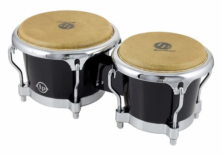 LP 200XF-BK Fibreglass Bongos, su sfondo neutro