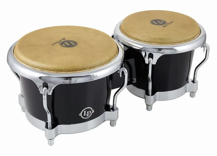 LP 200XF-BK Fibreglass Bongos, vista di tre quarti, photo 3