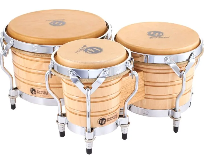 LP 202AW Triple Bongo Set, vista di lato, photo 2
