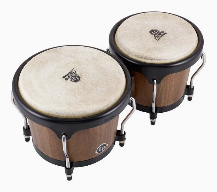 LP LPA601-SW Aspire Walnut Bongos, vista frontale, photo 4