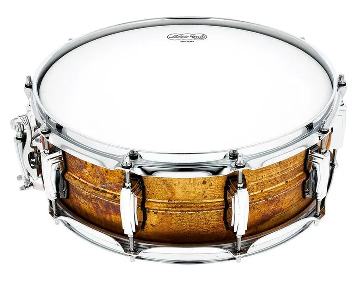 Ludwig 14"x05" Raw Brass Phonic, dettaglio frontale