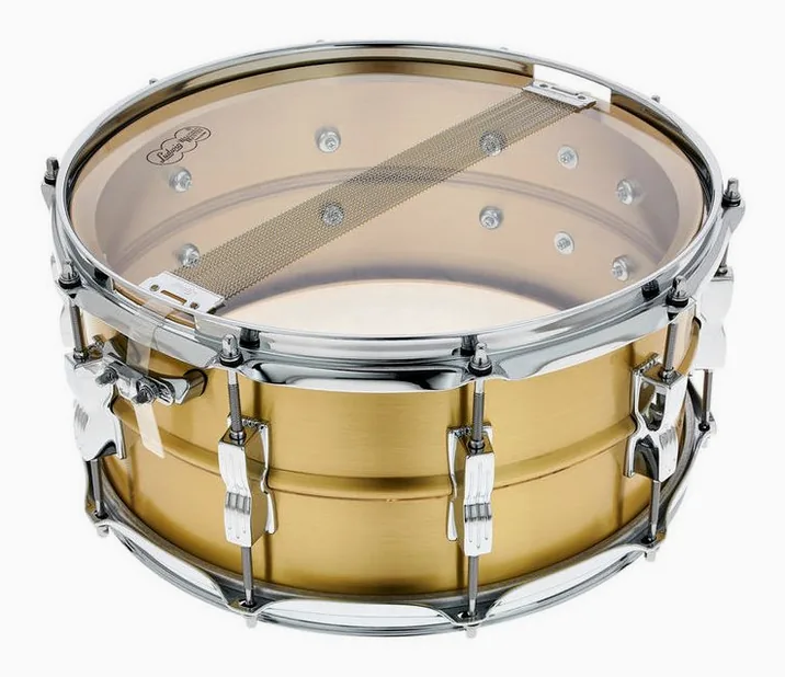 Ludwig 14"x6,5" Acro Brass Snare, vista di lato, photo 4