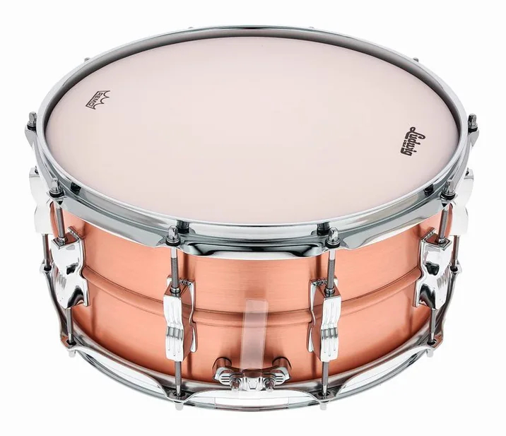 Ludwig 14"x6,5" Acro Copper Snare, dettaglio ravvicinato, photo 2