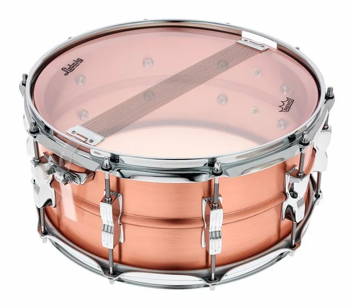 Ludwig 14"x6,5" Acro Copper Snare, vista frontale, photo 4