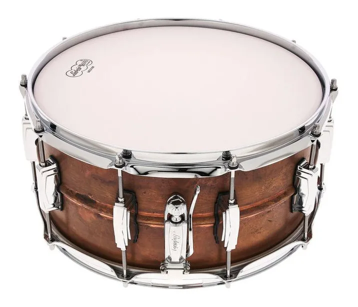Ludwig 14"x6,5" Raw Copper Phonic, su sfondo neutro, photo 2