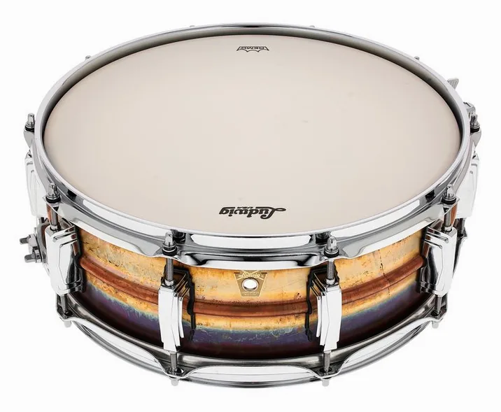 Ludwig 14"x05" LB550R Bronze Phonic, di fronte su sfondo neutro