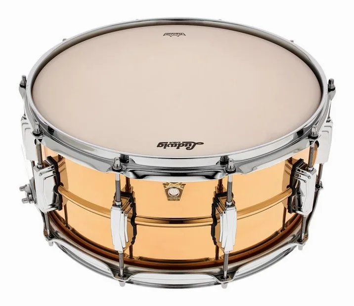 Ludwig 14"x6,5" LB552 Bronze Phonic, di fronte su sfondo neutro