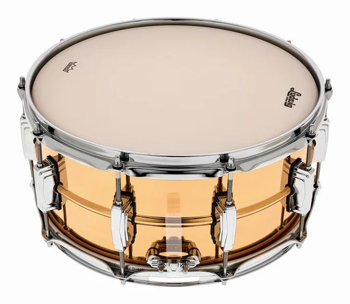 Ludwig 14"x6,5" LB552 Bronze Phonic, su sfondo neutro, photo 3