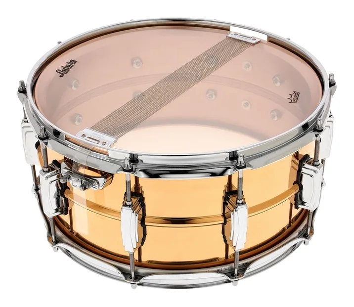 Ludwig 14"x6,5" LB552 Bronze Phonic, vista dall'alto, photo 4