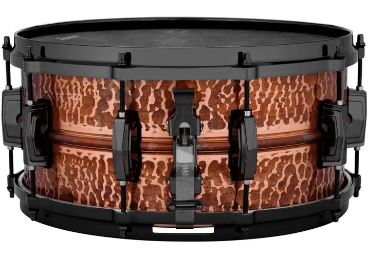 Ludwig 14"x6,5" Raw Ham. Copper Phon., vista di lato, photo 3