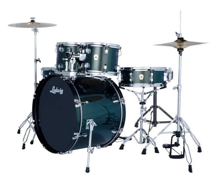 Ludwig Accent Drive 5pc Jade Dust, vista di lato, photo 2