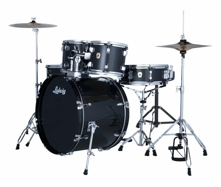 Ludwig Accent Drive 5pc Moon Dust, vista di tre quarti, photo 2